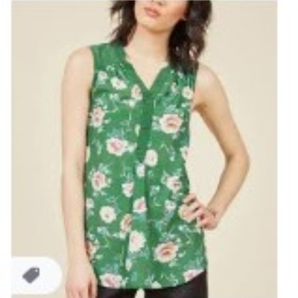 Modcloth Tops - Girl About Easton Sleeveless Tunic